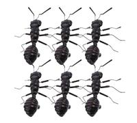 ERINGOGO 6pcs Artificial Ant Statues Garden Decor Simulation Ants Sculpture Outdoor Lawn Ornaments Miniature Insect Modeling for Backyard and Patio Scene Layout