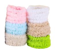 ERINGOGO 6pcs Bendable Chenille Stems DIY Craft Twisted Sticks for Arts Making Safe Material Pipe Cleaners Kit for Creativity and Hand Coordination Development Random Color