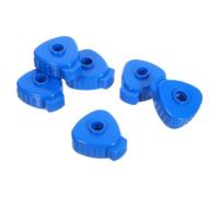 ERINGOGO 6pcs Blue Plastic Cymbal Nuts for Jazz Drum Hardware 6-8mm Quick Release Drum Accessory Nuts Lightweight Material Universal Compatibility for Live Performances