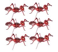ERINGOGO 6pcs Cardboard Ant Figurines Stem Educational Science Kit for Boys Realistic Insect Models DIY Insect Exploration Birthday Gift