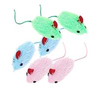 ERINGOGO 6pcs Cat Plush Mice Toy Interactive Kitten Toys for Indoor Cats Pet Supplies