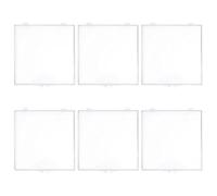 ERINGOGO 6pcs Clear Butterfly Specimen Boxes Small Hinged Plastic Display Cases for Collecting and Protecting Insects with High Transparency Keepsake Storage Containers for Biology