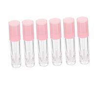 ERINGOGO 6Pcs Clear Empty Lip Gloss Tubes Refillable Portable Lip Balm Containers Lightweight Durable for Travel and DIY Cosmetic Packaging