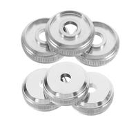 ERINGOGO 6pcs Cornet Valve Piston Buttons Trumpet Screw Cap Upper and Lower Cover Screw Piston Trumpet Bottom Valve Repairs