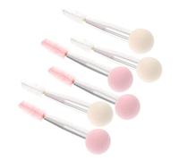 ERINGOGO 6pcs Dual-ended Makeup Sponge for Eyebrows and Eyelashes Soft Cosmetic Applicators Tubes Travel-friendly Beauty Tools