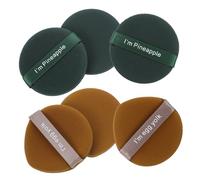 ERINGOGO 6pcs Dual-sided Soft Cosmetic Cushion Powder Applicators for Face and Body, Dry and Wet Use Makeup Sponge Set, Portable Facial Powder Applicator for Daily Beauty Routine