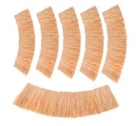 ERINGOGO 6pcs Faux Thatch Roof Artificial Straw Thatched Roofing for Miniature Dollhouse Crafting Micro Landscape Decoration Seasonal Party Centerpieces