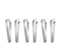 ERINGOGO 6pcs Fish Bone Tweezers Cooking Tweezers Stainless Steel Sturdy Integrated Molding Removal Tool for Chicken and Fish Bone Preparation