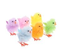 ERINGOGO 6pcs Fluffy Easter Chicks Plush Decorations Adorable Chicken Plushies for Easter Party Crafts and present Use Soft and Charming Chick Decor for Adults