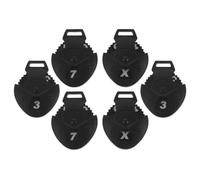 ERINGOGO 6pcs Golf Club Head Cover Number Tags Multifunctional Rotating Plastic Markers for Mallet Putter Training Accessories with Adaptable Numerical Labels