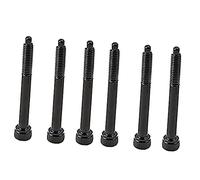 ERINGOGO 6pcs Guitar Bridge Screws for Precise Height and String Locking Replacement Parts for Electric Guitar High Durability Smooth Polished Finish