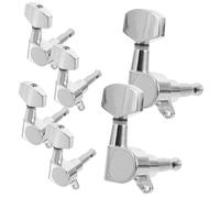 ERINGOGO 6pcs Guitar Tuning Pegs with Large Square Handles Sealed Precision Tuning Knobs for Acoustic and Electric Folk Guitars Fast String Tension Headstock Tuners