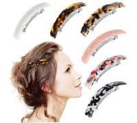 ERINGOGO 6pcs Hair Clips for Women Acetate Hair Barrettes Light for Styling at Daily Life
