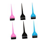 ERINGOGO 6pcs Hair Coloring Brush with Comfortable Grip DIY Hairdressing Accessories for Home and Barbershop Lightweight and Hair Dyeing Tools in Black Blue and Pink