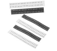 ERINGOGO 6pcs Key Kalimba Note Stickers White Black Beginner-friendly Piano Training Decals with Clear Staff Labels for Thumb Piano Practice and Fast Skill Development