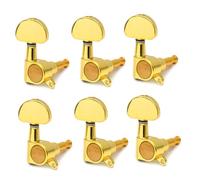 ERINGOGO 6PCS Large Golden Handle Tuning Pegs for Electric and Wooden Guitars Fully Sealed Durable Replacement Guitar Heads for Improved String Sound and Performance