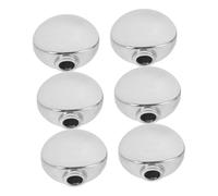 ERINGOGO 6pcs Locking Guitar Tuners Guitar Tuning Pegs Set Head Tuning Knob Zinc Alloy Oval round Silver Classic Stylish Straightforward Installation for Bass