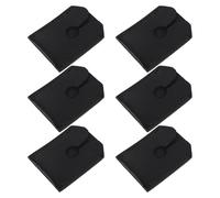 ERINGOGO 6Pcs Men’S Safety Leather Case Set, Black Head Storage Sleeves, Protective PU Leather Covers for Travel and Daily Shaving Accessories