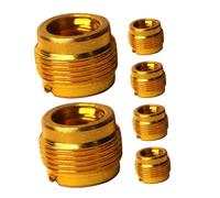 ERINGOGO 6pcs Microphone Stand Nut Nuts Mic Stand Holder Adapter Microphone Screw Mount Adapter Mic Thread Coupler Screw Attachment Mounting Thread Golden Iron