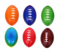 ERINGOGO 6pcs Mini Rugby Footballs PU Material Lightweight Balls for Party Favors Rugby Themed Gatherings and Decorations