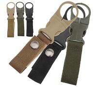 ERINGOGO 6Pcs Multi Color Nylon Water Bottle Strap Buckles Climbing Carabiners for Outdoor Hiking Camping Key and Gear Carrying Strong Load Capacity for Various Bottle