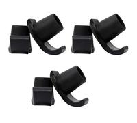 ERINGOGO 6pcs Nonstick Walker Feet Glides and Practical Crutch Tips for Walking Sticks, Anti-Slip Plastic Ski Glides Providing Balance on Mud and Ground Surfaces