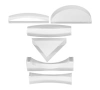 ERINGOGO 6pcs Optical Lens for Physics Experiments Acrylic Concave Convex Lenses Various Shapes Science Optics Kits Teaching Tools for Middle School Laboratory Classroom Use