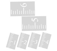 ERINGOGO 6pcs Paintable Height Measuring Chart Stencils for Plastic Growth Tracker Template with Vertical Ruler Farmhouse Style DIY Wall Decor for Childrens