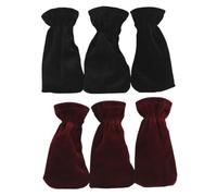 ERINGOGO 6pcs Piano Pedal Protective Covers Elastic Band Design Dirt-resistant and Scratch-preventing Foot Pedal Covers for Musical Instruments