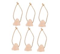 ERINGOGO 6pcs Pink Salt Lick Block for Livestock Natural Mineral Source Cattle and Deer Easy Placement Convenient Access for Healthy Licking