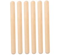 ERINGOGO 6Pcs Portable Rhythm Sticks for Early Educational Musical Playthings Safe Wooden Percussion Instruments for Boys for Classroom and Creative Development