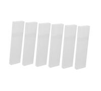 ERINGOGO 6pcs Portable Tongue Storage Container Clear Travel Cases for Tongue Scrapers Toothpicks More Lightweight Multipurpose Organizers for Oral Use