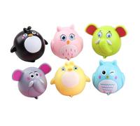 ERINGOGO 6Pcs Pull Back Car for Cartoon Animal Friction Powered Vehicles Small Lightweight Creative Push Playthings for Birthday Party Favors and Decoration