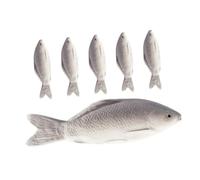 ERINGOGO 6pcs Realistic Fake Fish Ornaments PU Material Small Ocean Animal Models for Home Kitchen Decor Photography Props Market Display and Teaching Use
