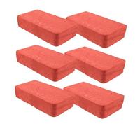ERINGOGO 6pcs Red Foam Bricks Lightweight Stage Props for Tricks Quick Setup Realistic Visuals Street Gimmick Prank Bricks for Halloween and Film Performances