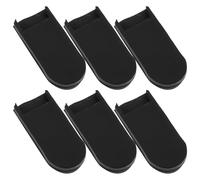 ERINGOGO 6pcs Silicone Thumb Rest Cushion Thumb Rest Cushions for Saxophone Sax Sax Hook Cover Finger Protective Pad Cover Instruments Accessories Black