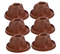 ERINGOGO 6pcs Small Volcano Model Kit for Science Projects DIY Simulation Volcano Shells for Educational Experiments for Geography Learning and Exploration
