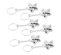 ERINGOGO 6pcs Star-shaped Mirror Keychain Reflective Disco Ball Pendant Mosaic Glass Safety Reflector Stylish Party Favors for Birthday Classroom Rewards and Decorations