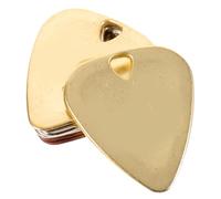 ERINGOGO 6pcs Ultra-thin Lightweight Golden Zinc Alloy Guitar Picks Set for Acoustic and Electric Guitar Bass Plectrums, Sturdy Metal Material for Music Practice and Performance Random Random Color