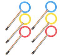 ERINGOGO 6pcs Walking Rope for Preschool Outdoor Safety Bright Color Lost Leash with Individual Handles for Kindergarten and Group Walks