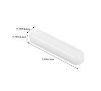 ERINGOGO 6pcs White C Type Magnetic Stir Bars Ptfe-coated Stirring Rods for Magnetic Stirrer Lab Mixer Efficient Rapid Uniform Liquid Mixing for Chemical Experiments
