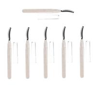 ERINGOGO 6pcs White Silicone Eyelash Brush Wands with Cap, Lash Applicator Tools for Eyelash Extensions and Eye Makeup, Micro Makeup Brushes for Professional and Personal Use