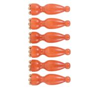 ERINGOGO 6pcs Wooden Facial Massage Stick Natural Wood Eye Roller for Targeted Under-Eye Relief and Face Sculpting Portable Handheld Meridian Gua Sha Tool for Skin Care and Relaxation