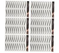 ERINGOGO 6sheets Eyebrow Stickers Natural Look False Eyebrows for Makeup Rapid Brow Stencil Kit