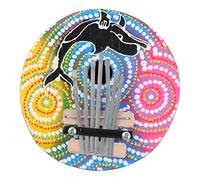 ERINGOGO 7-key Kalimba Thumb Piano Mini Musical Instrument Random Design for Beginners Includes Tuning Hammer and Learning Guide