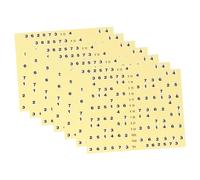 ERINGOGO 7 Pcs Fret Files for Guitar Guitar Stickers Adhesive Sticker Set in Yellow Easy to Disassemble Helps Master the Fretboard