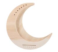 ERINGOGO 7 String Moon Shaped Lyre Harp String Wooden Musical Instrument for Beginners DIY Unfinished Surface for Personalization Portable String Instrument with Smooth Edges for Comfort