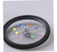 ERINGOGO 72pcs Bike Spoke Beads PP Resin Wheel Decorations with Star and Long Shapes Bicycle Ornaments for Teens Fits All Standard Spokes Easy to Install Bike Decor