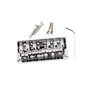 ERINGOGO 78mm Chrome Fixed T-Type Guitar Bridge Saddle for 6-String Electric Guitar Metal Bridge Parts String Roller Design