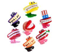 ERINGOGO 7Pcs Adorable Wind Up for Funny Clockwork Playthings with Cartoon Design Small Portable Party to Develop Hand Eye Coordination Random Styles